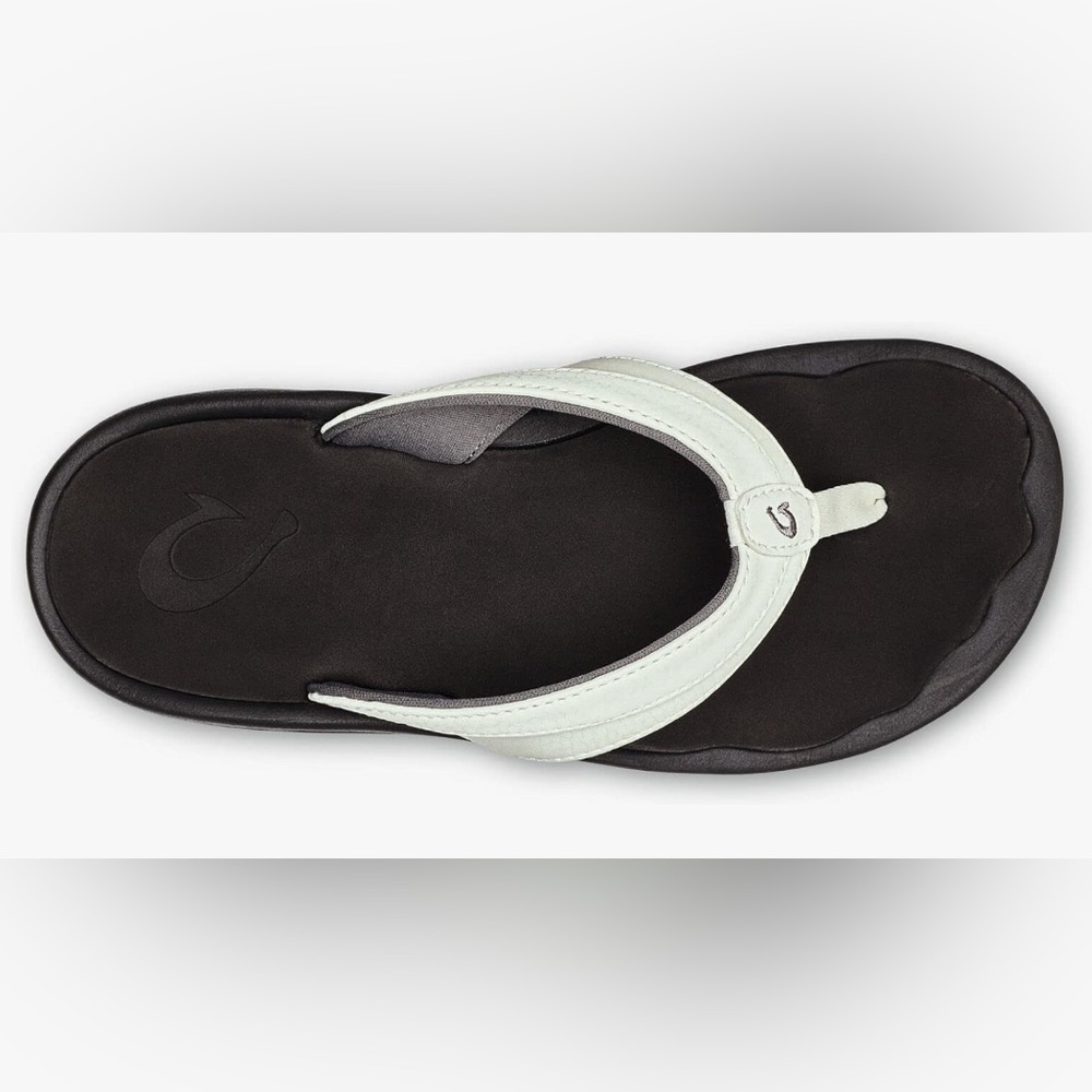 NWT [OluKai] Ohana Bight White/Hua Slip-On Flip Flop Thong Sandals Women’s 5.0 - Picture 3 of 16